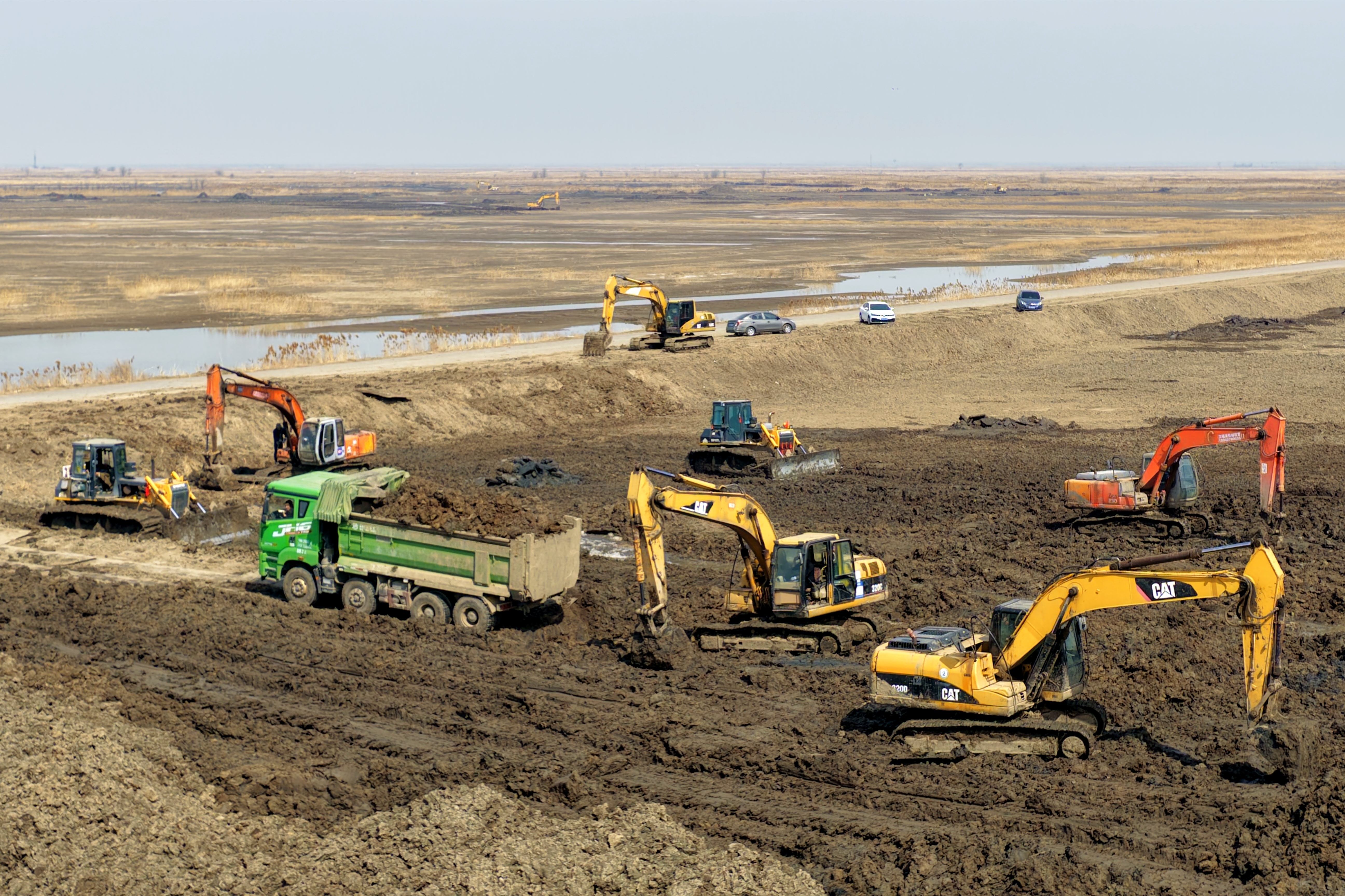 图为3月17日修复工程项目现场。