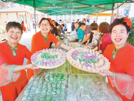 东华园社区举办邻居节。(摄影:门莹)