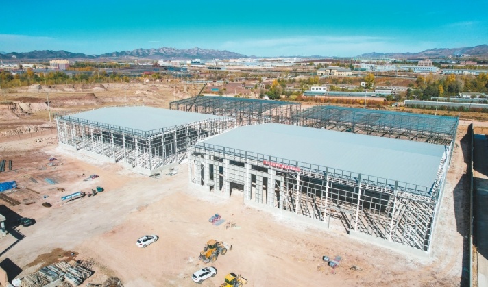 正在建设中的恒信精工年产800万套铝制汽车配件项目。