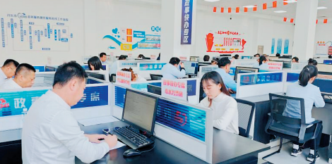 丹东12345政务服务便民热线“政事快办”专席。 受访单位供图